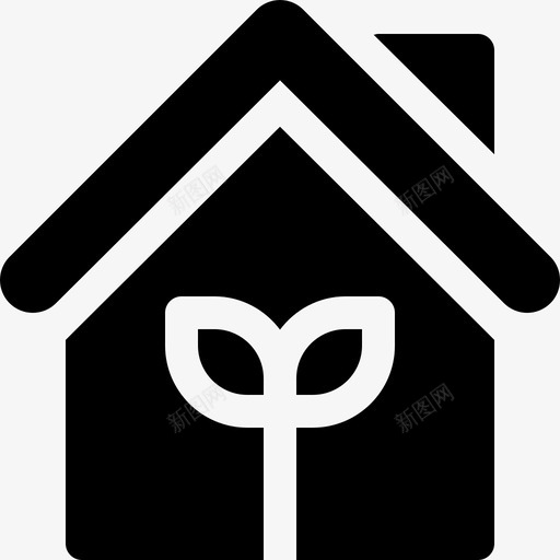 住宅可再生能源5充满图标svg_新图网 https://ixintu.com 住宅 充满 可再生能源5