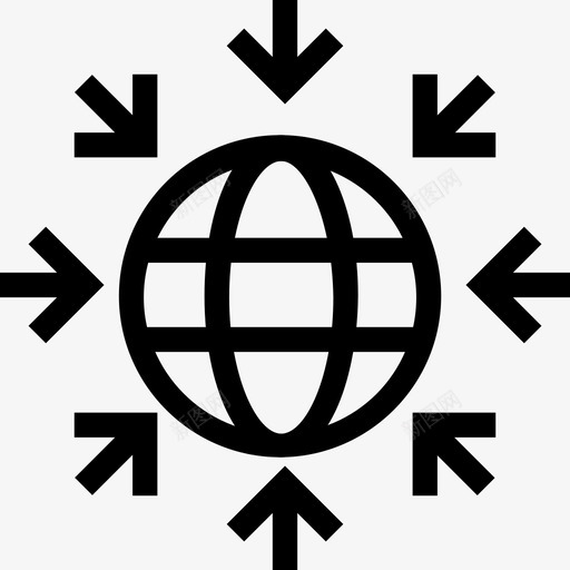 互联网数据分析2线性图标svg_新图网 https://ixintu.com 互联网 数据分析2 线性
