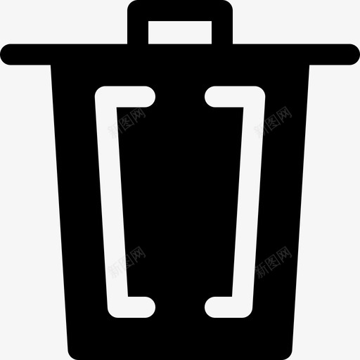 垃圾生态51已填充图标svg_新图网 https://ixintu.com 垃圾 已填充 生态51