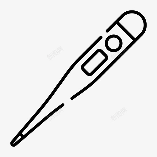 体温计诊断流感图标svg_新图网 https://ixintu.com 体温 体温计 婴儿父母 流感 测量 诊断