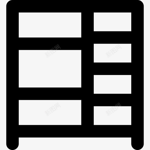 抽屉柜户型9轮廓图标svg_新图网 https://ixintu.com 户型9 抽屉柜 轮廓