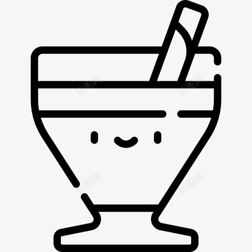 潘趣酒卡哇伊酒直饮图标svg_新图网 https://ixintu.com 卡哇伊酒 潘趣酒 直饮
