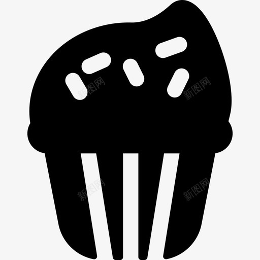 纸杯蛋糕早餐3填充图标svg_新图网 https://ixintu.com 填充 早餐3 纸杯蛋糕