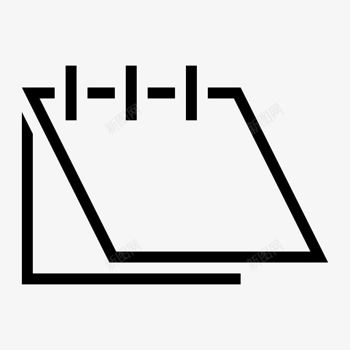 台历设备办公室图标svg_新图网 https://ixintu.com 办公室 办公设备 台历 设备