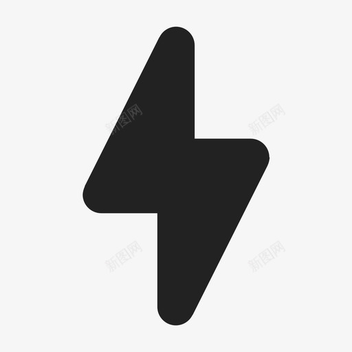 闪电电力雷电图标svg_新图网 https://ixintu.com 电力 闪电 雷电