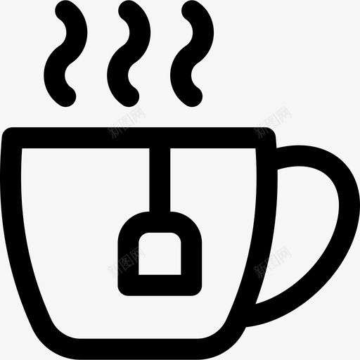 茶杯英国3直形图标svg_新图网 https://ixintu.com 直形 英国3 茶杯