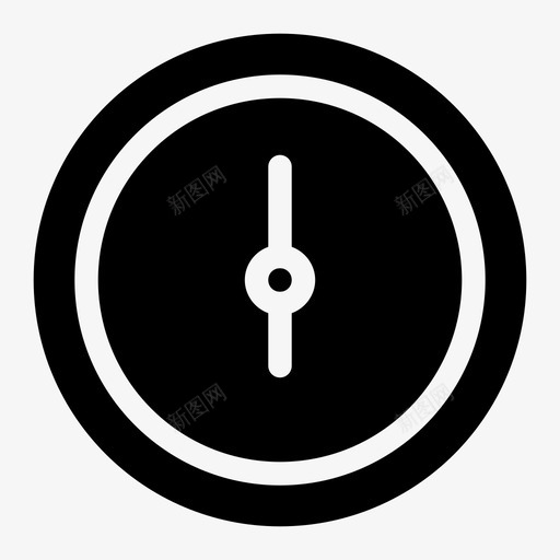 钟闹钟六点钟图标svg_新图网 https://ixintu.com 六点钟 手表 挂钟 时间 钟 闹钟