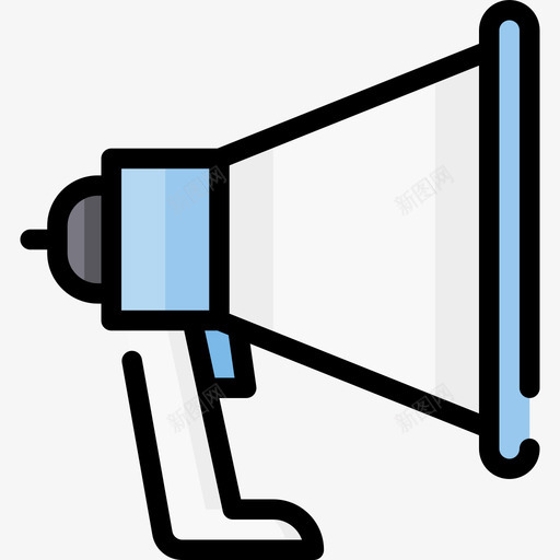扩音器商务81线性颜色图标svg_新图网 https://ixintu.com 商务81 扩音器 线性颜色