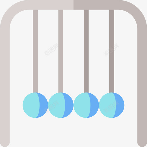 牛顿摇篮知识3扁平图标svg_新图网 https://ixintu.com 扁平 牛顿摇篮 知识3