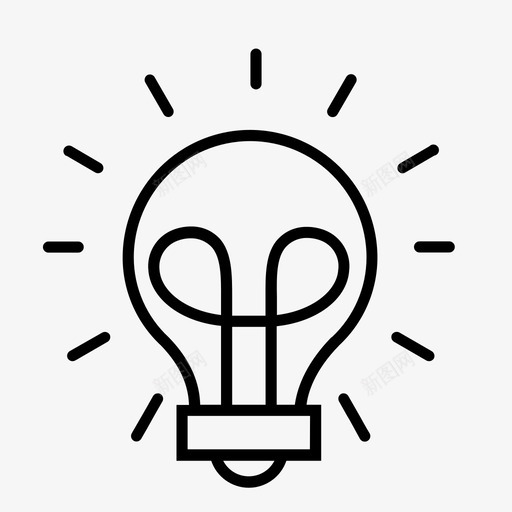 想法头脑风暴商业图标svg_新图网 https://ixintu.com 商业 商业金融 头脑风暴 思考 想法 战略 灯泡