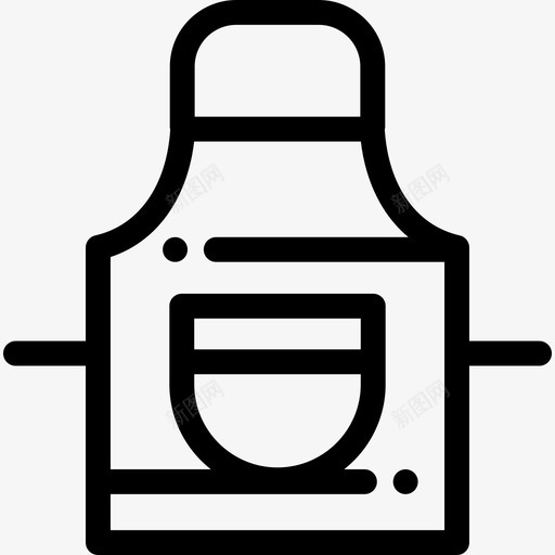 围裙烧烤派对5直系图标svg_新图网 https://ixintu.com 围裙 烧烤派对5 直系