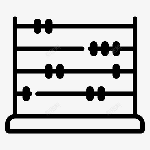 计算器算盘计数图标svg_新图网 https://ixintu.com 回到学校 数学 旧的 算盘 计数 计算器