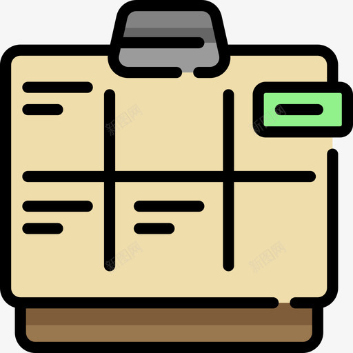 日程表日常事务对象动作2线条颜色图标svg_新图网 https://ixintu.com 日常事务对象动作2 日程表 线条颜色