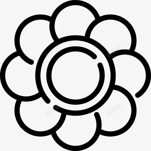花春11线形图标svg_新图网 https://ixintu.com 春11 线形 花