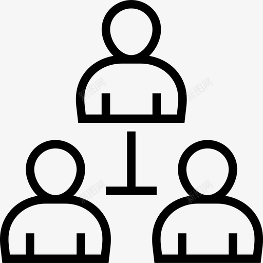 层级结构人力资源15线性图标svg_新图网 https://ixintu.com 人力资源15 层级结构 线性