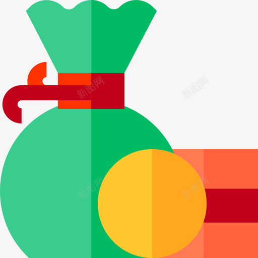 钱袋银行钱平的图标svg_新图网 https://ixintu.com 平的 钱袋 银行钱
