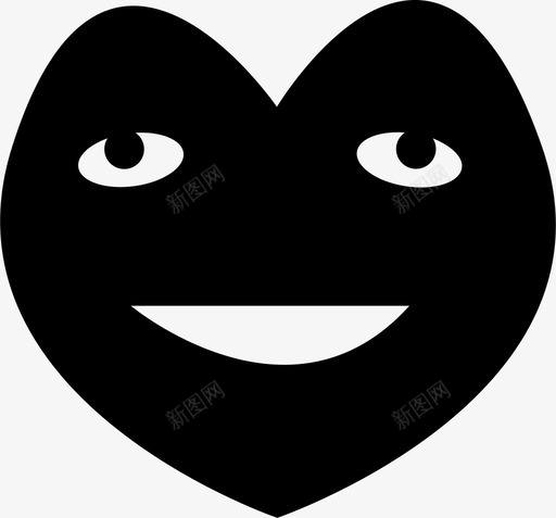 爱的表情表情在爱中图标svg_新图网 https://ixintu.com 在爱中 情感诡异搞笑 爱的表情 表情 面具