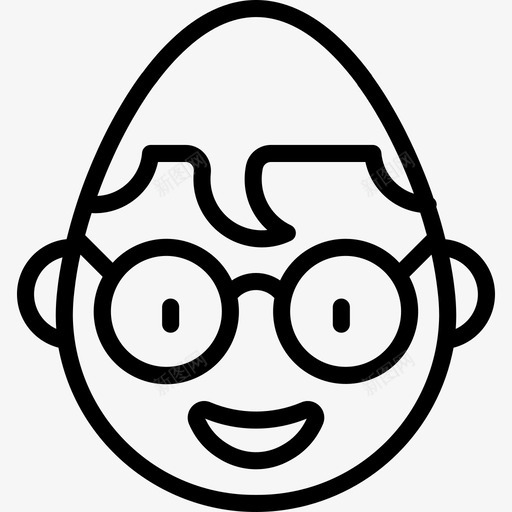 怪胎表情8直系图标svg_新图网 https://ixintu.com 怪胎 直系 表情8