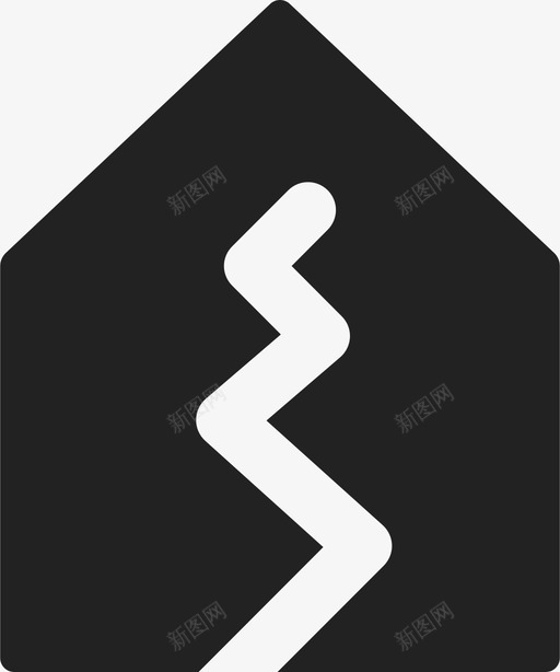 地震房屋图标svg_新图网 https://ixintu.com 地震 房屋