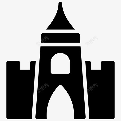 巴西利卡城堡中世纪防御工事历史城堡图标svg_新图网 https://ixintu.com 中世纪城堡铭文图标 中世纪防御工事 历史城堡 历史防御工事 巴西利卡城堡 巴西利卡建筑