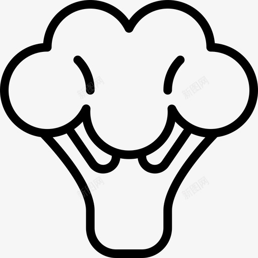 西兰花食品和饮料20直系图标svg_新图网 https://ixintu.com 直系 西兰花 食品和饮料20