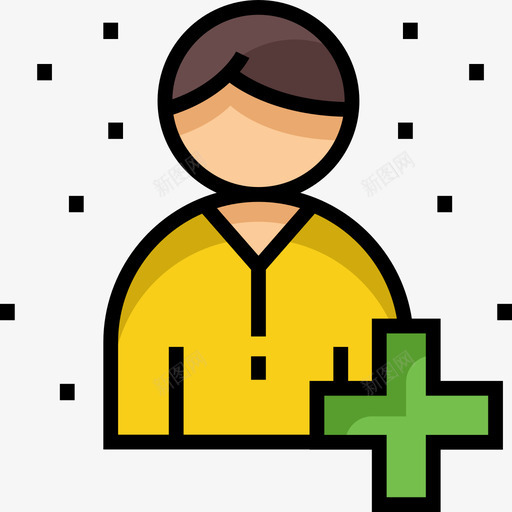 添加用户人力资源10线颜色图标svg_新图网 https://ixintu.com 人力资源10 添加用户 线颜色