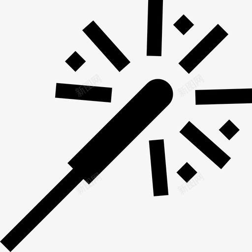 Sparkler生日16填充图标svg_新图网 https://ixintu.com Sparkler 填充 生日16