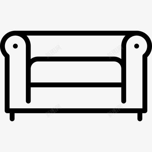 客厅家居用品17直线型图标svg_新图网 https://ixintu.com 客厅 家居用品17 直线型