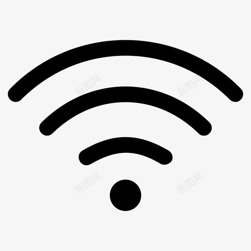 无线连接internet信号图标svg_新图网 https://ixintu.com internet ui ui图标轮廓 信号 无线连接
