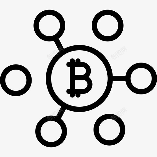 比特币商业80线性图标svg_新图网 https://ixintu.com 商业80 比特币 线性
