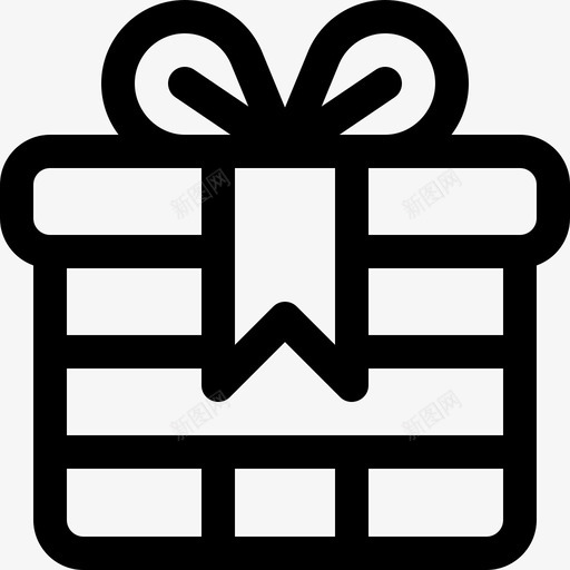 礼品购物中心6直线型图标svg_新图网 https://ixintu.com 直线型 礼品 购物中心6