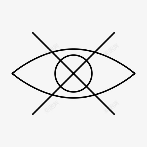 盲目的图标svg_新图网 https://ixintu.com 盲目的