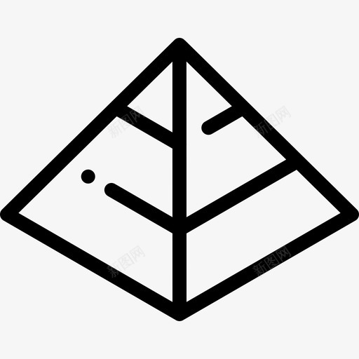 金字塔图信息图元素7线性图标svg_新图网 https://ixintu.com 信息图元素7 线性 金字塔图