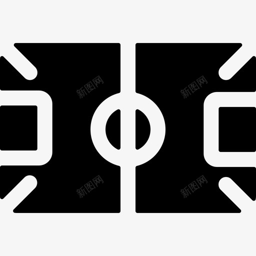 足球场足球5已填充图标svg_新图网 https://ixintu.com 已填充 足球5 足球场