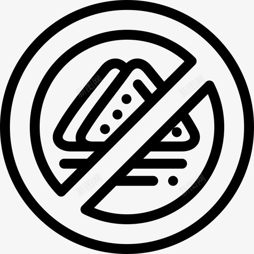 不健康的食物健康的生活10直系图标svg_新图网 https://ixintu.com 不健康的食物 健康的生活10 直系