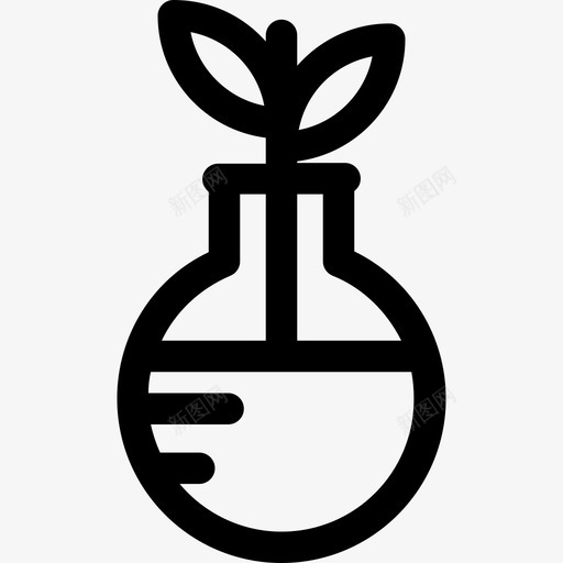 烧瓶科学技术2线性图标svg_新图网 https://ixintu.com 烧瓶 科学技术2 线性