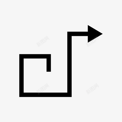 箭头方向指针图标svg_新图网 https://ixintu.com 右 实心细箭头 指针 方向 旋转 箭头