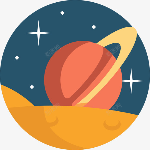 土星太空38平的图标svg_新图网 https://ixintu.com 土星 太空38 平的