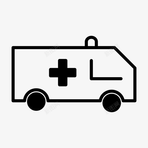 救护车汽车急救车图标svg_新图网 https://ixintu.com 医院 急救车 护理大纲 救护车 汽车 病人