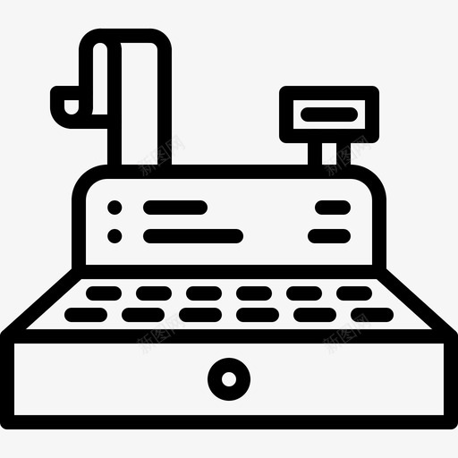 现金箱收银机支票图标svg_新图网 https://ixintu.com 1号店 扫描仪 支票 收银机 现金箱 购买