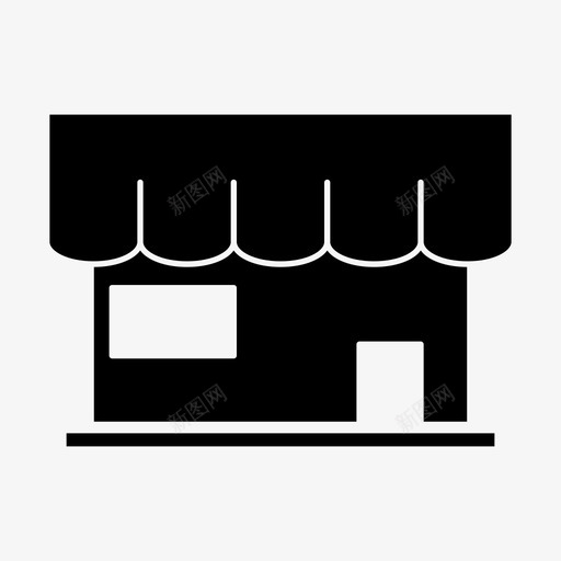 商店公共场所摊位图标svg_新图网 https://ixintu.com ios 公共场所 商店 广告 摊位 网页设计字形 营销