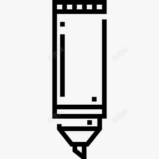 荧光笔艺术工作室7线性图标svg_新图网 https://ixintu.com 线性 艺术工作室7 荧光笔