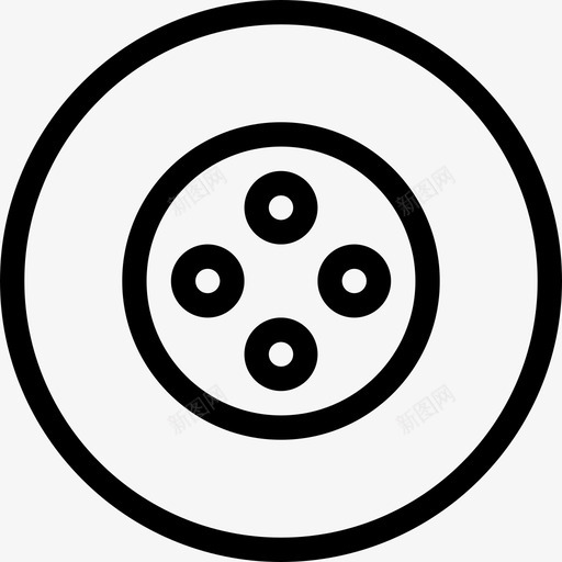 按钮复古3线性图标svg_新图网 https://ixintu.com 复古3 按钮 线性