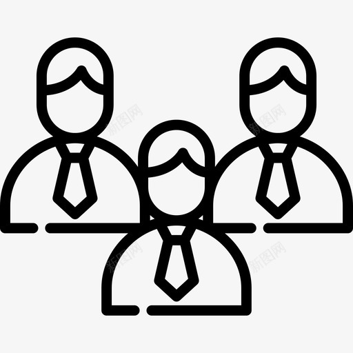 团队员工3人直系图标svg_新图网 https://ixintu.com 员工3人 团队 直系