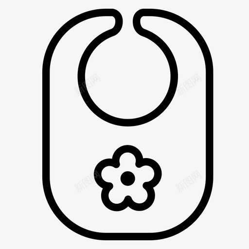婴儿围嘴房间锅图标svg_新图网 https://ixintu.com 婴儿围嘴 婴儿轮廓 房间 锅