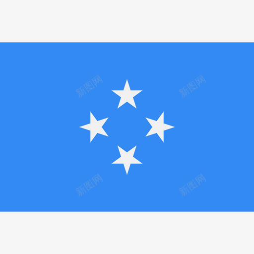 密克罗尼西亚长方形国家简旗图标svg_新图网 https://ixintu.com 密克罗尼西亚 长方形国家简旗