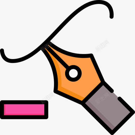 笔编辑工具8线颜色图标svg_新图网 https://ixintu.com 矢量编辑工具8 笔 线颜色