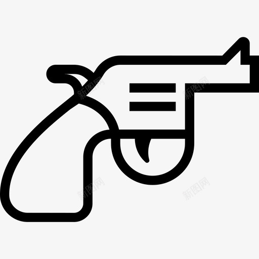 左轮手枪杂项8直线手枪图标svg_新图网 https://ixintu.com 左轮手枪 杂项8 直线手枪