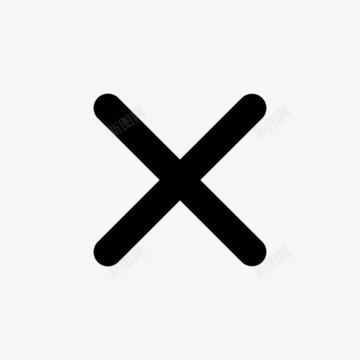 退出中止取消图标svg_新图网 https://ixintu.com 中止 取消 视频应用程序ui64px行 退出