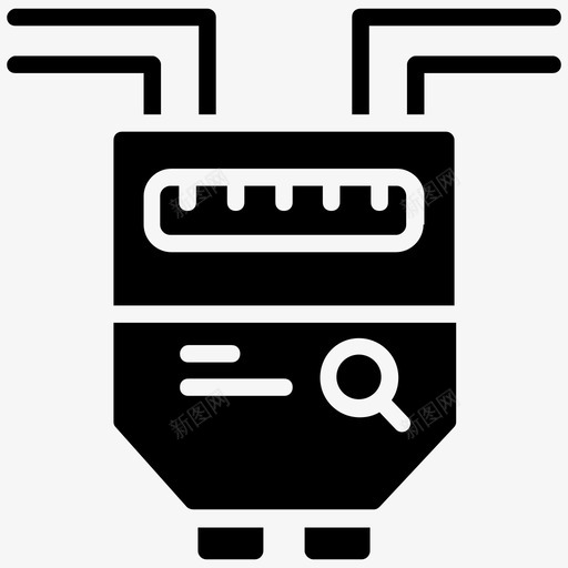 煤气表电表电能表图标svg_新图网 https://ixintu.com 住宅电表 热水锅炉恒温器和电煤气太阳能加热器字形图标 煤气表 电能表 电表